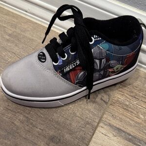Heelys Kids Sneakers with Black and Gray Mandalorian Disney